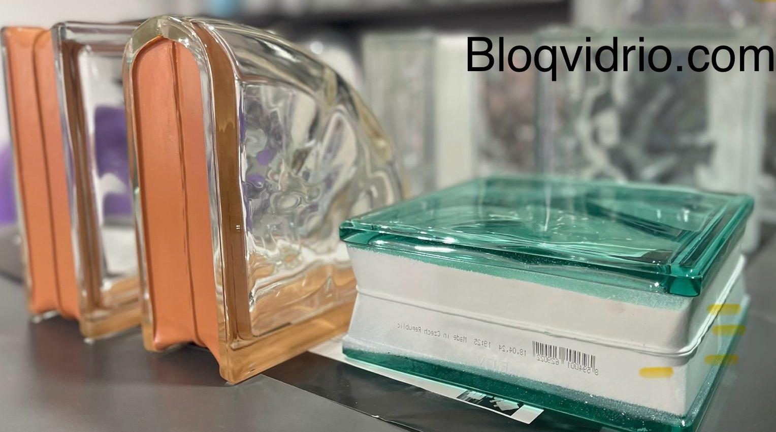 Bloques de vidrio y pavés