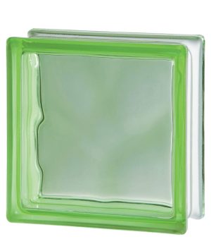 bloque de vidrio verde